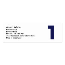 Number 1 business cards