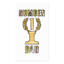 Number 1 Dad Business Card