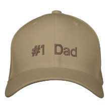 Number 1 Dad Embroidered Hats