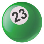 Number 23 Billiards Ball Party Plate