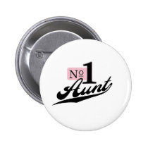 Number One Aunt buttons by pb_family2 Number One Aunt buttons