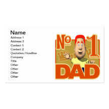 Number One Dad Business Cards