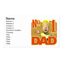 Number One Dad Business Cards