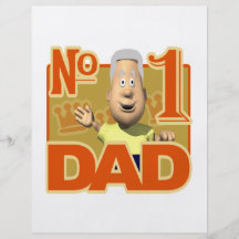 Number One Dad Full Colour Flyer