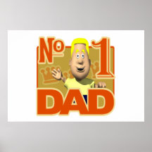 Number One Dad Poster