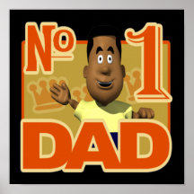 Number One Dad Poster