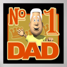 Number One Dad Poster