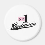 Number One Godmom Refrigerator Magnet