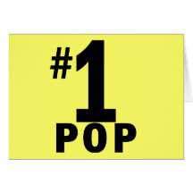 Number One Pop Products Greeting Cards
