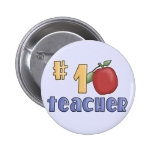 Number One Teacher Tshirts and Gifts Buttons