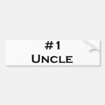 number one uncle bumper stickers
