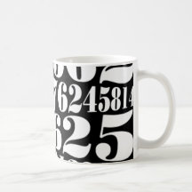 Numbers' gift tazas de café