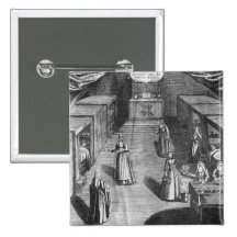 Nuns serving food to the patients at the buttons
