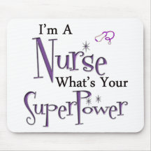 Nurse Superpower Mouse Pads