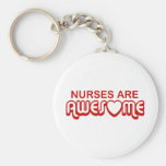 Nurses are Awesome Key Chain