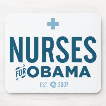 Nurses for Obama Mousepad