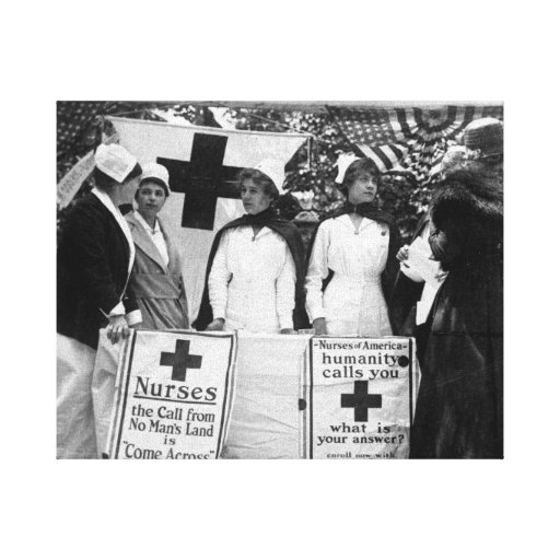 Nurses Recruiting Station World War One Gallery Wrapped Canvas