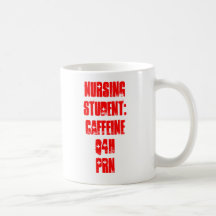 Nursing  Student:Caffeine Q4H PRN Mug