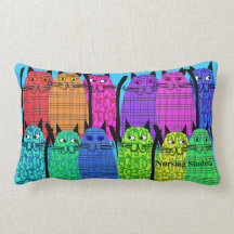 Nursing Student Pillow Cat Art