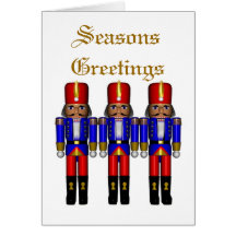 nutcrackers traditional  Seasons Greetings Cards