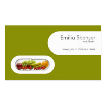 Nutritionist business card business cards