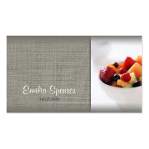 Nutritionist business card