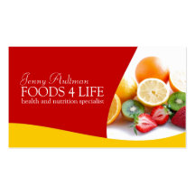 Nutritionist Business Card