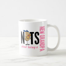 Nuts About Being A New Grandpa 1 Pink Mugs