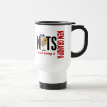 Nuts About Being A New Grandpa 1 Red Mug