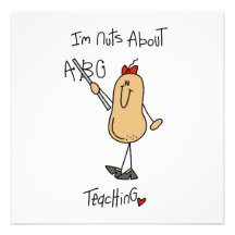 Nuts About Teaching T-shirts and Gifts Invite