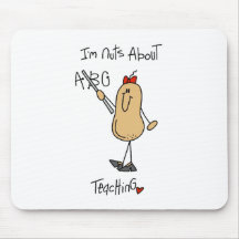 Nuts About Teaching T-shirts and Gifts Mousemat