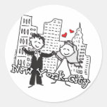 NY Wedding Sticker