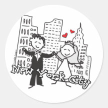 NY Wedding Sticker