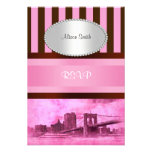 NYC Skyline Brooklyn Bridge Boat 7P RSVP invitations