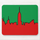NYC Skyline: ESB Christmas Silhouette Mouse Pads