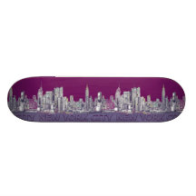NYC with purple lilac Skate Boards