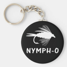 Nymph-O funny fly fishing lure Keychain