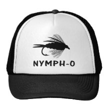 Nymph-O funny fly fishing lure Mesh Hat