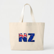 NZ logo flag of New Zealand Canvas Bags