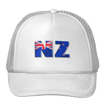 NZ logo flag of New Zealand Hats