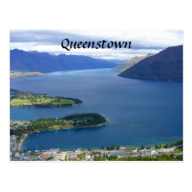 nz queenstown post card