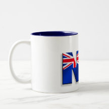 NZ soccer ball gifts flag of New Zealand style Mug