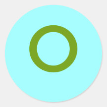 O ROUND STICKER