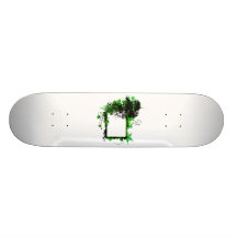 Oak frame green n black w birds skate board deck