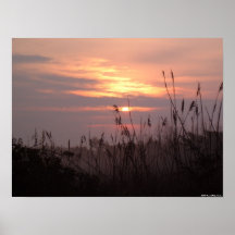 Oak Island, North Carolina - Sunrise Poster