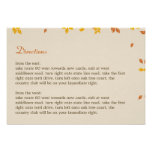 Oak Tree Directions Card Announcement
