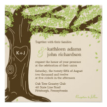 Oak Tree Wedding Invitation