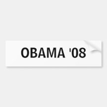 OBAMA '08 Bumper Sticker