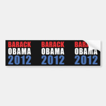 Obama 2012 bumper stickers
