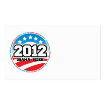 Obama 2012 business card templates